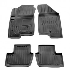 3D килимки JEEP Compass І (2006-2016) 2 кліпси на водійському з бортиками 30 мм (Stingray)