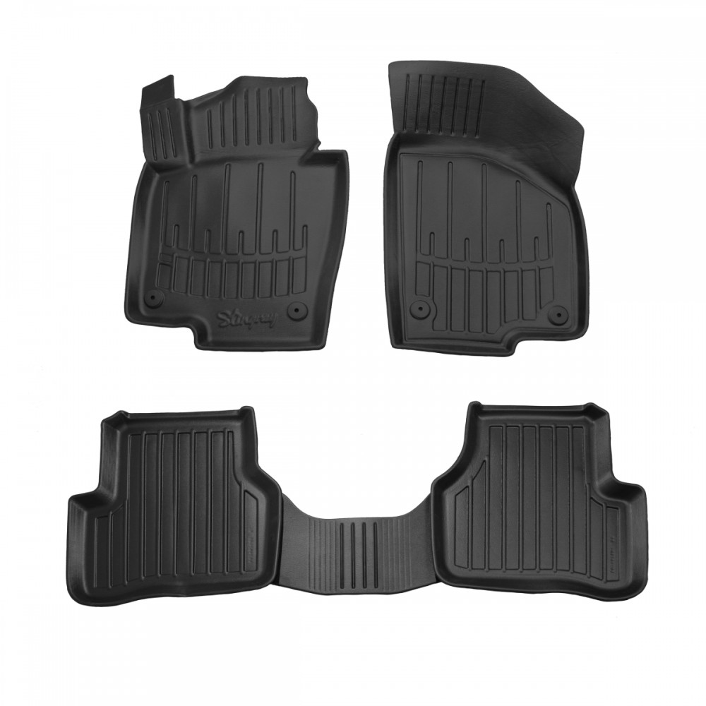 3D килимки VOLKSWAGEN Passat B7 (2010-2014) з бортиками 30 мм (Stingray)