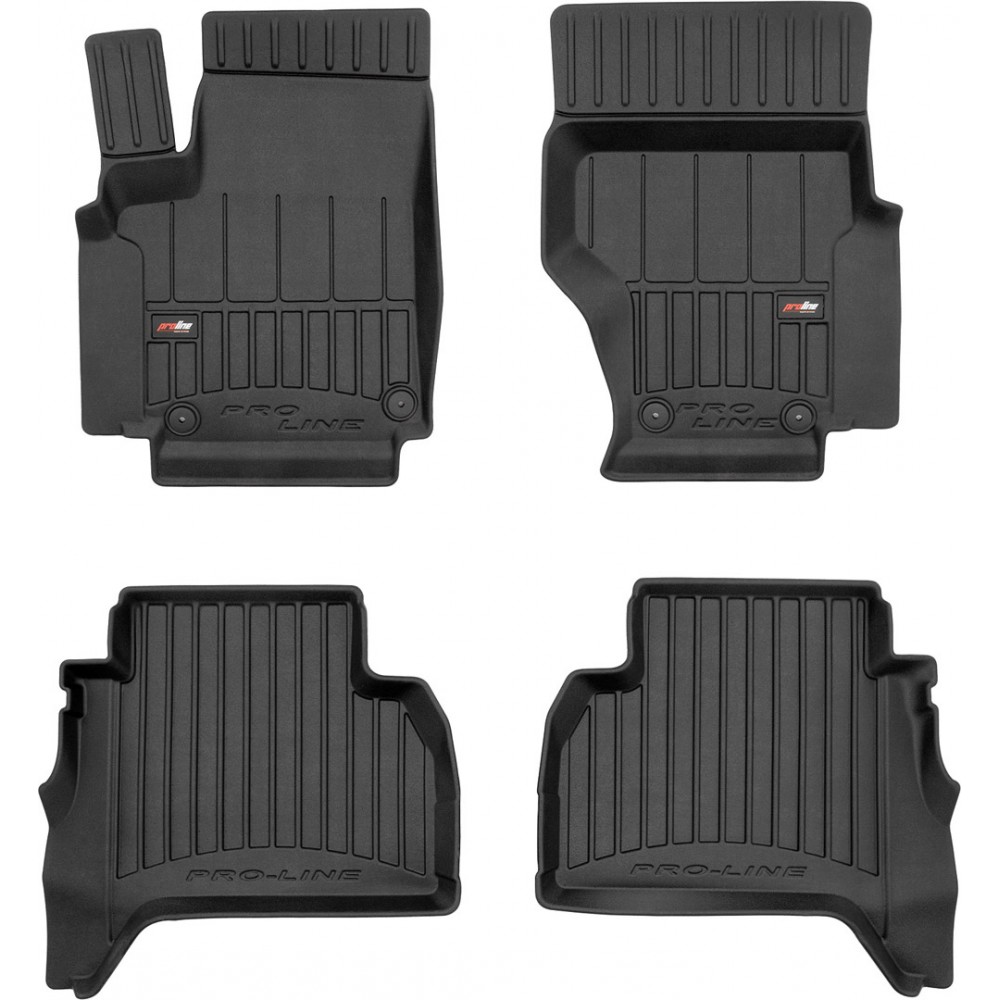 Гумові коврики в салон для Volkswagen Amarok (mkI) 2010-2022 (double cab) (Frogum Proline Premium)