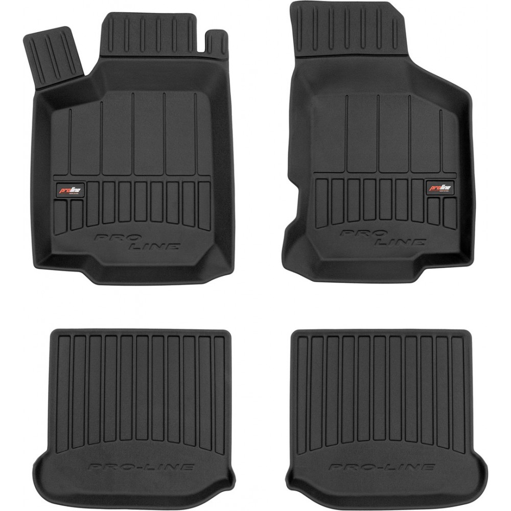 Гумові килимки в салон Volkswagen Golf (mkIV) 1997-2006 / Bora (mkI) 1999-2006 / New Beetle (mkI) 1998-2011; Skoda Octavia (mkI) 1996-2011; Seat Leon (mkI) 1999-2006 / Toledo (mkII) 1998-2004 (Frogum Proline Premium)