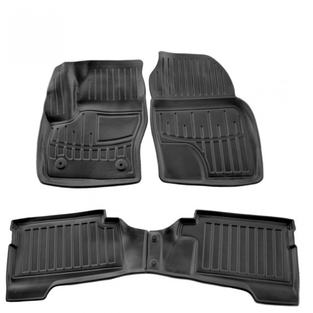3D килимки для Ford C-Max hybrid (2010-2019) з бортиками 30 мм (Stingray)