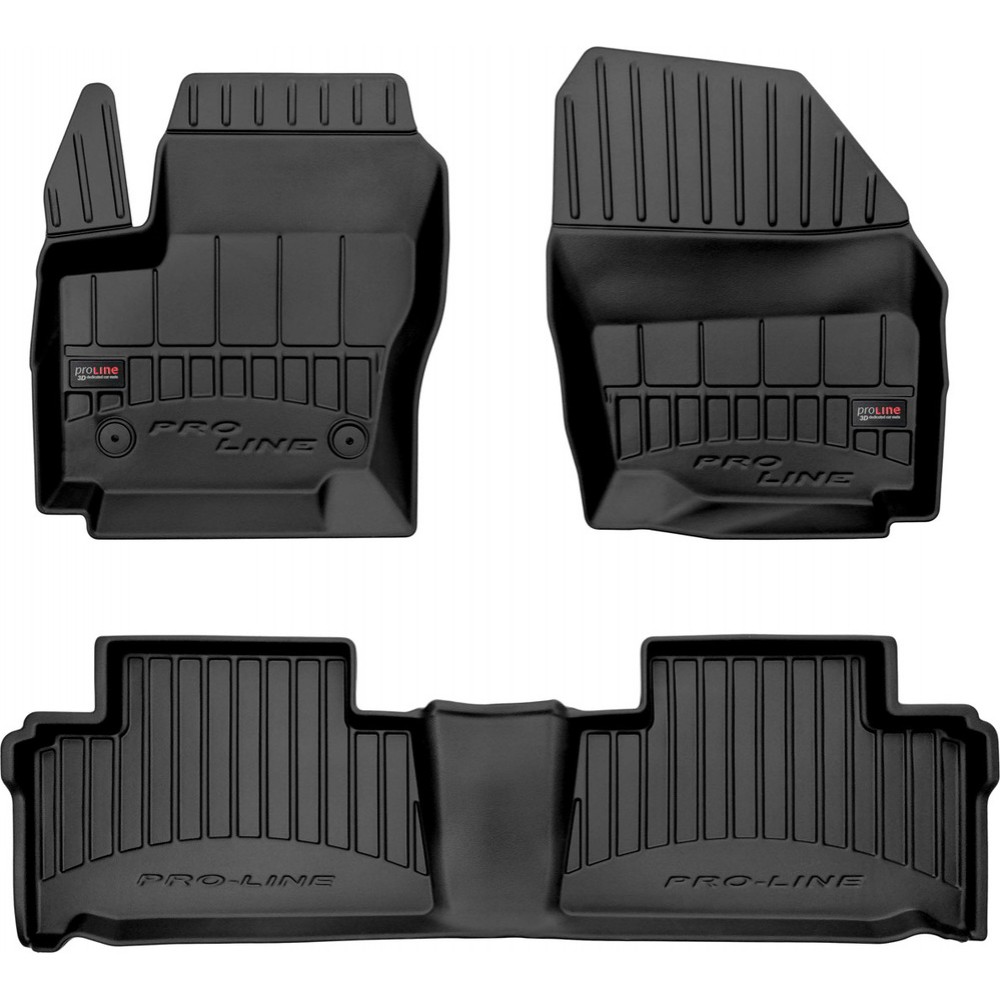 Гумові килимки в салон Ford Galaxy (mkII) 2010-2015 (между клипсами 31.5 см) (Frogum Proline Premium)