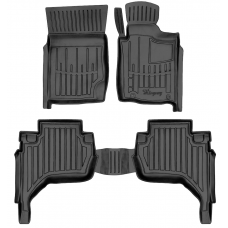 3D килимки для Mitsubishi L200 (KAOT) (2006-2015) (праве кермо) з бортиками 30 мм (Stingray)