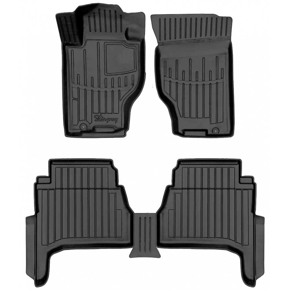 3D килимки для Kia Sorento I (BL) (2002-2009)  з бортиками 30 мм (Stingray)