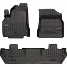 Гумові килимки в салон Citroen Berlingo (mkII) 2008-2018; Peugeot Partner (mkII) 2008-2018 (1-2 ряд) (Frogum Proline Premium)