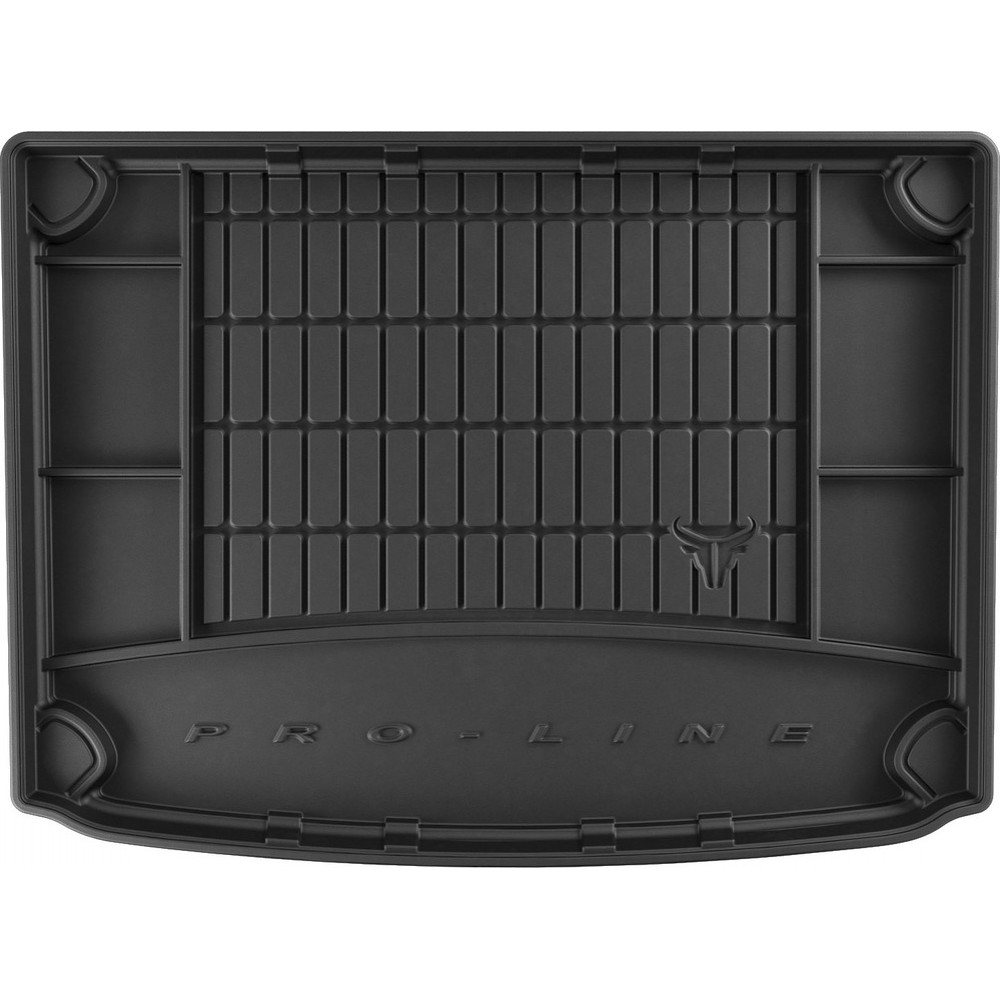 Гумовий килимок в багажник Kia Niro (mkI) 2016-2022 (EU)(гибрид)(с органайзером) (Frogum Proline Premium)