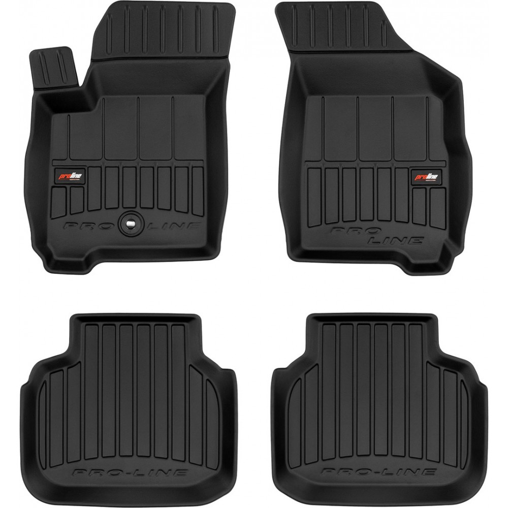 Гумові килимки в салон Dodge Journey (mkI) 2008-2020; Fiat Freemont (mkI) 2011-2015 (1 клипса) (Frogum Proline Premium)
